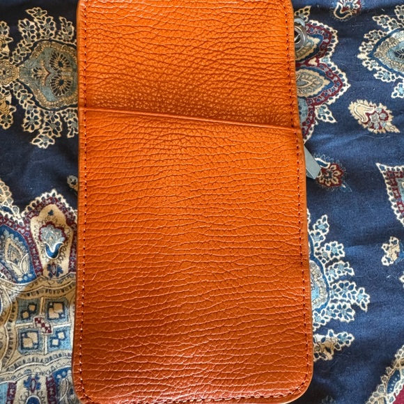 EUC Hammitt Candlelight Orange 310 cell-phone wallet - Picture 3 of 6